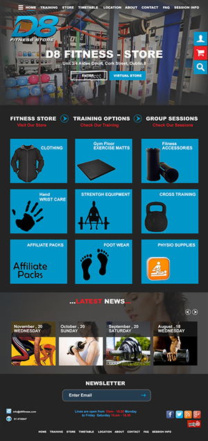Web Design by MOATAZ AZAB for D8 Fitness | Design #6627176