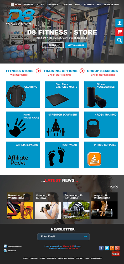 Diseño Web por MOATAZ AZAB para D8 Fitness | Diseño #6627329