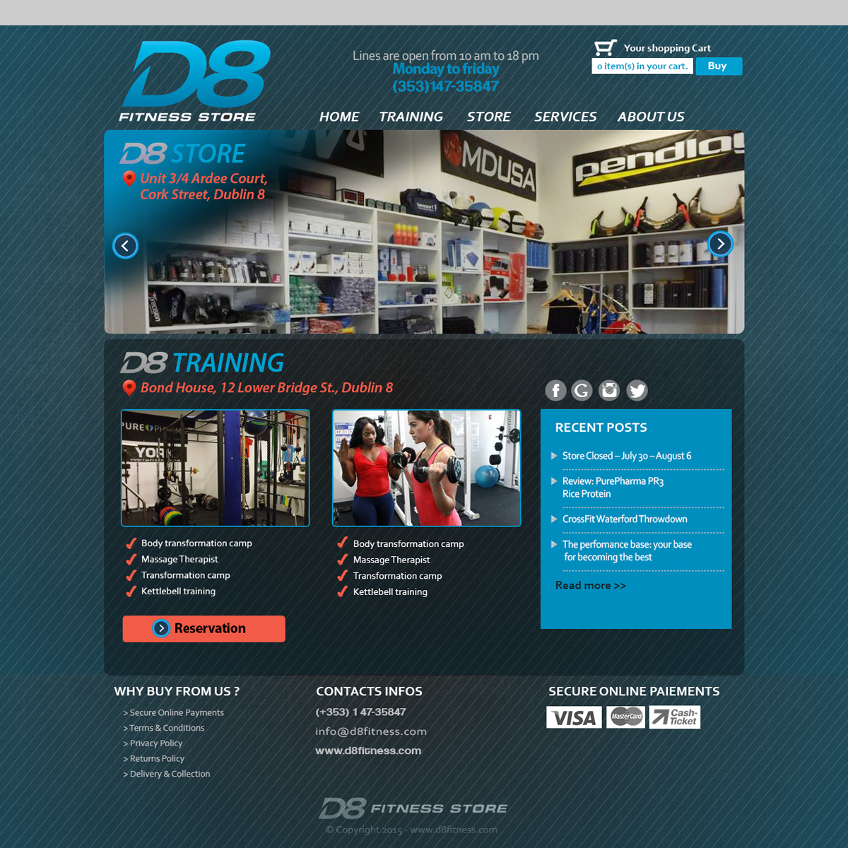 Web-Design von Kadran für D8 Fitness | Design #6661018
