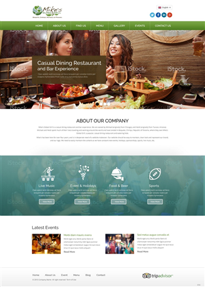 Web Design by pb for Mike''s Global Grill | Design: #6642152