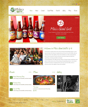 Web Design by pb for Mike''s Global Grill | Design: #6651809