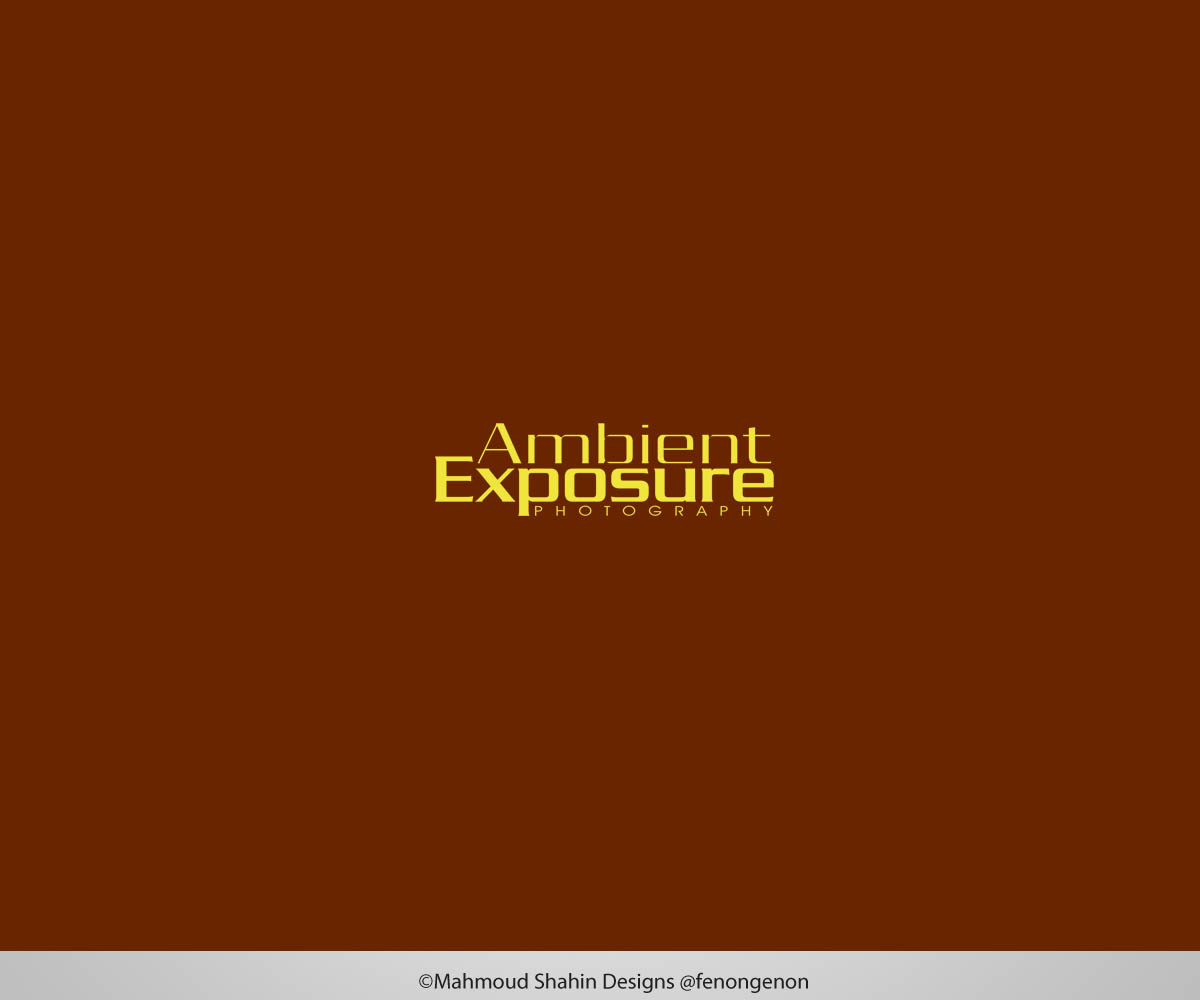 Logo Design by Mahmoud Shahin for Ambient Exposure Photography | Design #1722544