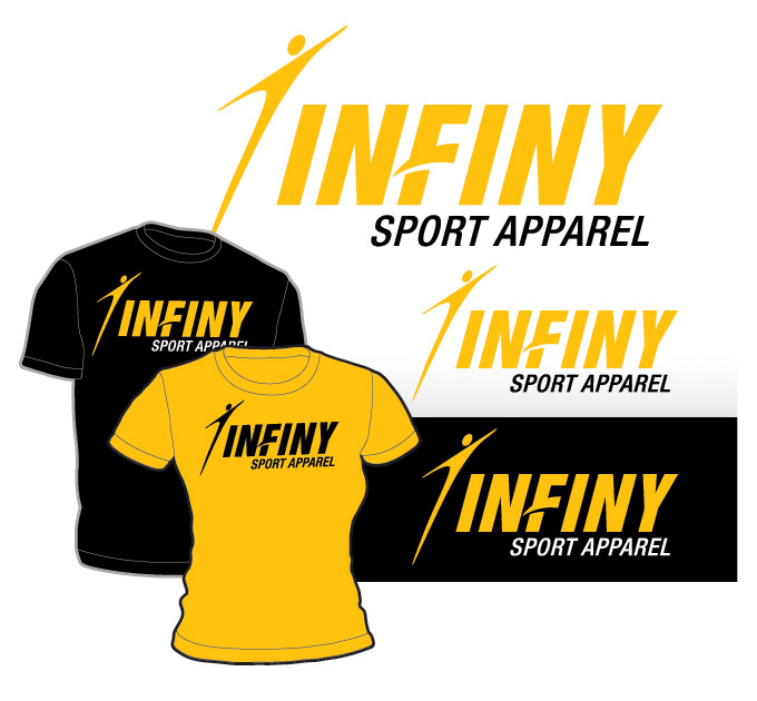 Diseño de Logo por FireSide Design para infiny athletic apparel | Diseño #10216
