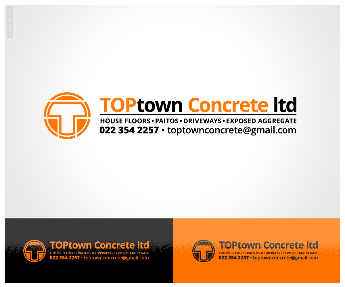 Logo Design by iNess for TOPtown CONCRETE ltd | Design #6626588