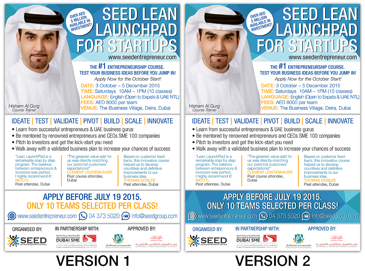 Flyer Design by Claireative for Seed Tech Software Development L.L.C | Design #6642054