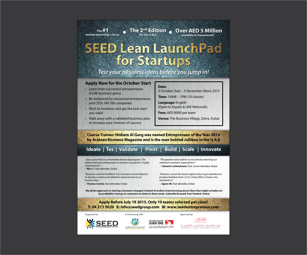 Flyer Design by eleven for Seed Tech Software Development L.L.C | Design #6642619