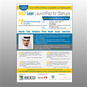 Flyer Design by Mon01 for Seed Tech Software Development L.L.C | Design: #6646022