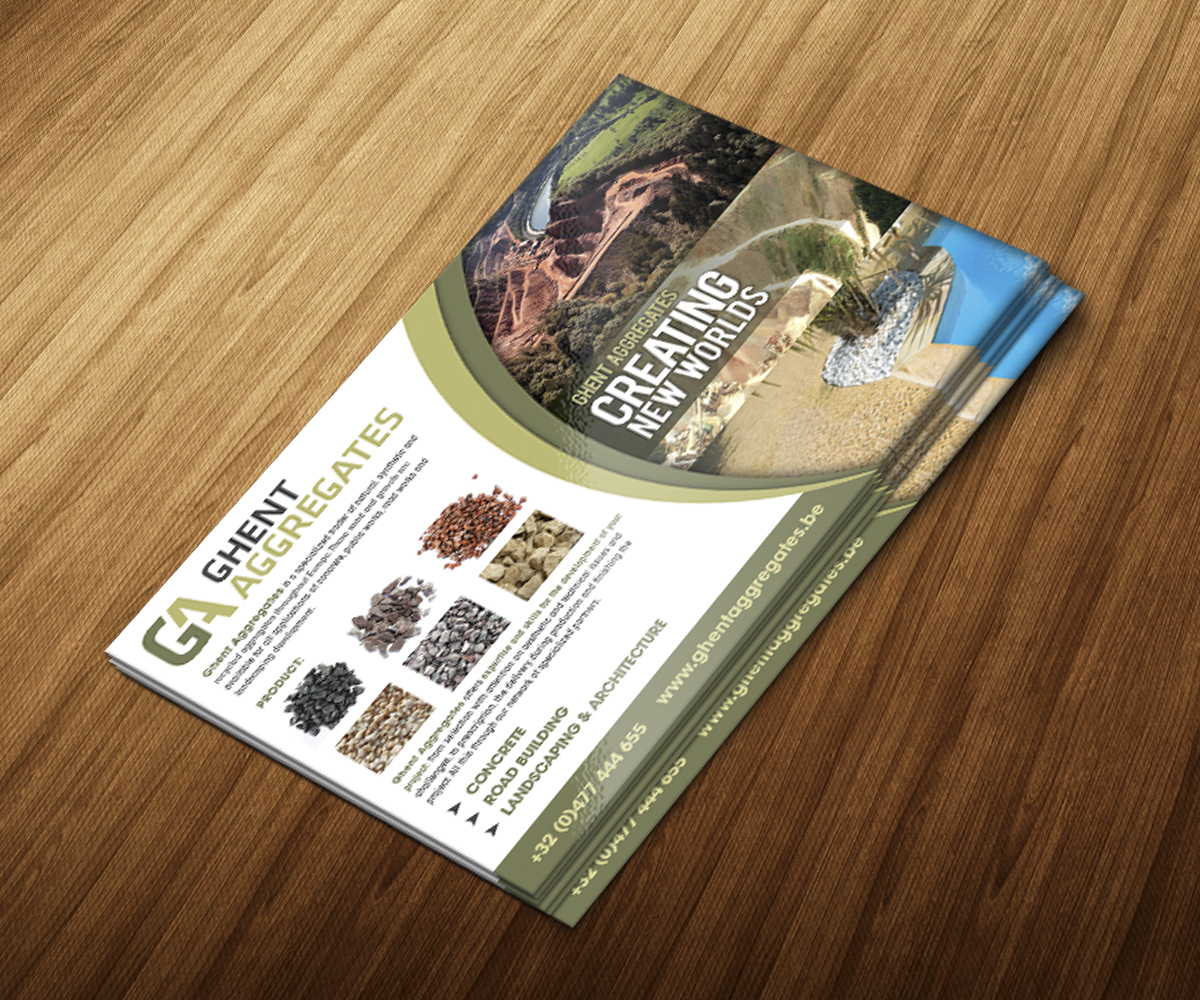 Design de Flyer par jeffdefy pour Ghent Aggregates | Design #6649023