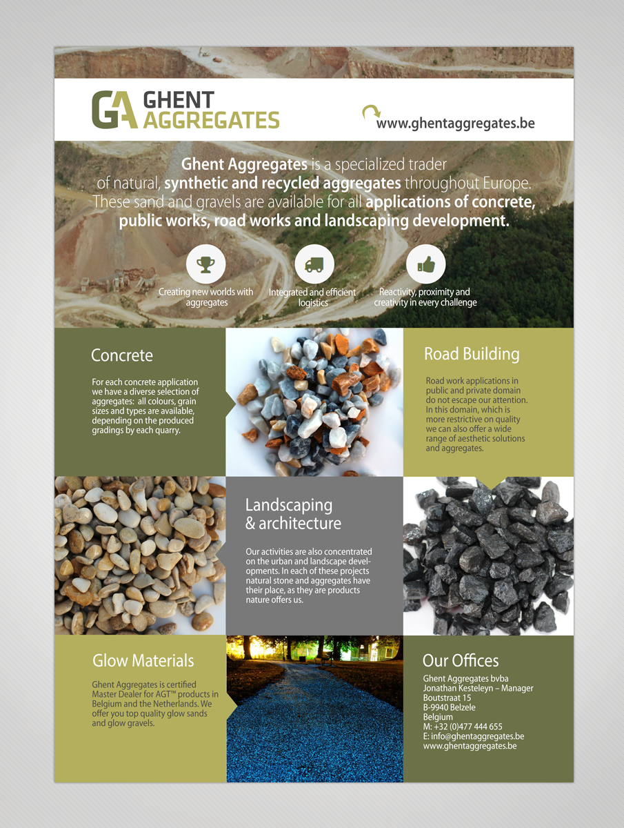 Design de Flyer par Victor_pro pour Ghent Aggregates | Design #6644184