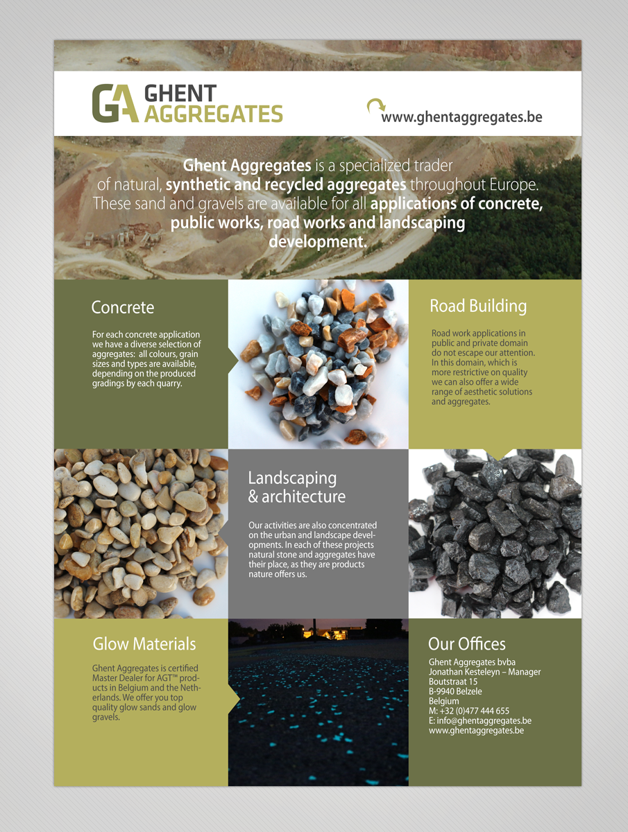 Design de Flyer par Victor_pro pour Ghent Aggregates | Design #6657372