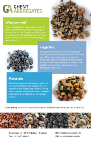 Design de Flyer par patestevao pour Ghent Aggregates | Design #6692176
