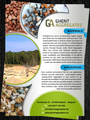 Design de Flyer par ESolz Technologies pour Ghent Aggregates | Design #6688791