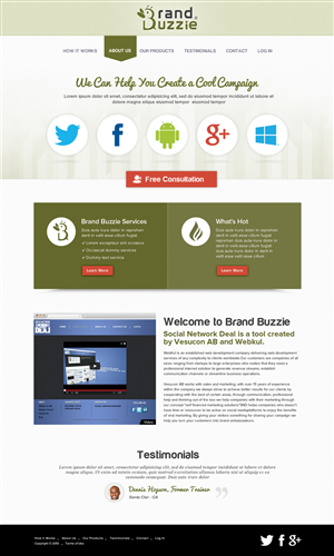 Web Design by the-lion-king for this project | Design: #1732360