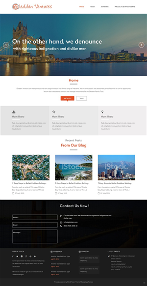Web Design by pb for Gledden Ventures | Design: #6642015