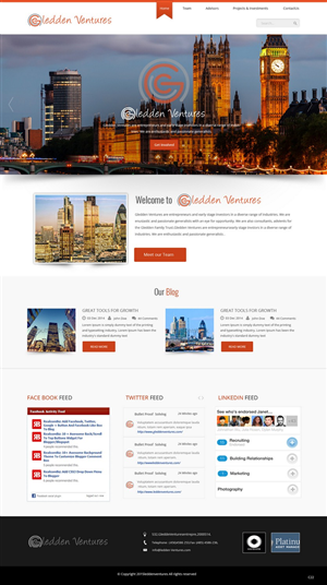 Web Design by pb for Gledden Ventures | Design: #6642023