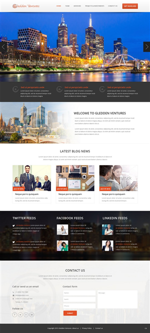 Web Design by pb for Gledden Ventures | Design: #6642027