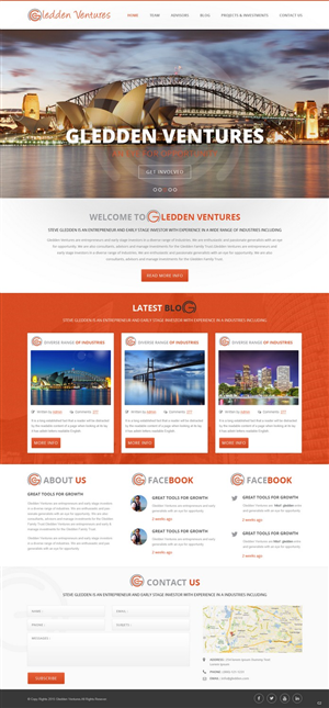 Web Design by pb for Gledden Ventures | Design: #6642034