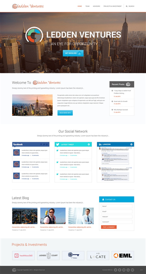 Web Design by pb for Gledden Ventures | Design: #6642042