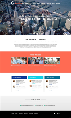 Web Design by pb for Gledden Ventures | Design: #6642066