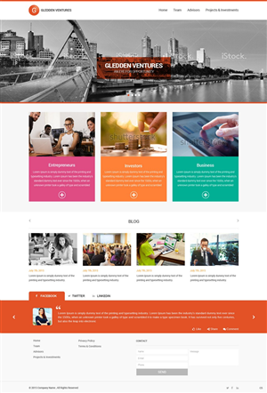 Web Design by pb for Gledden Ventures | Design: #6651729