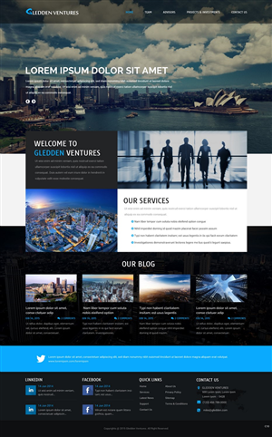 Web Design by pb for Gledden Ventures | Design: #6651743