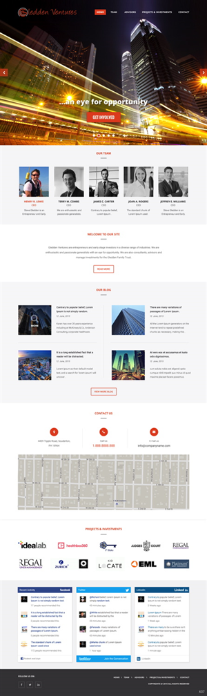 Web Design by pb for Gledden Ventures | Design: #6652429