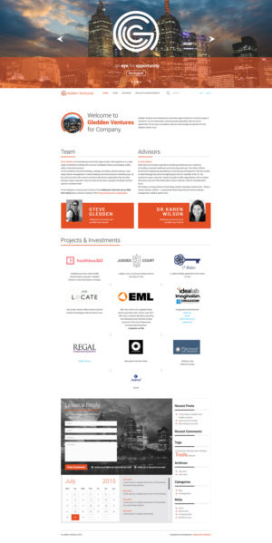 Web Design by Black Stallions Impressive Solutions for Gledden Ventures | Design #6777786