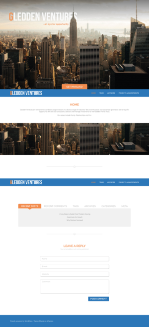 Web Design by dii for Gledden Ventures | Design: #6749218