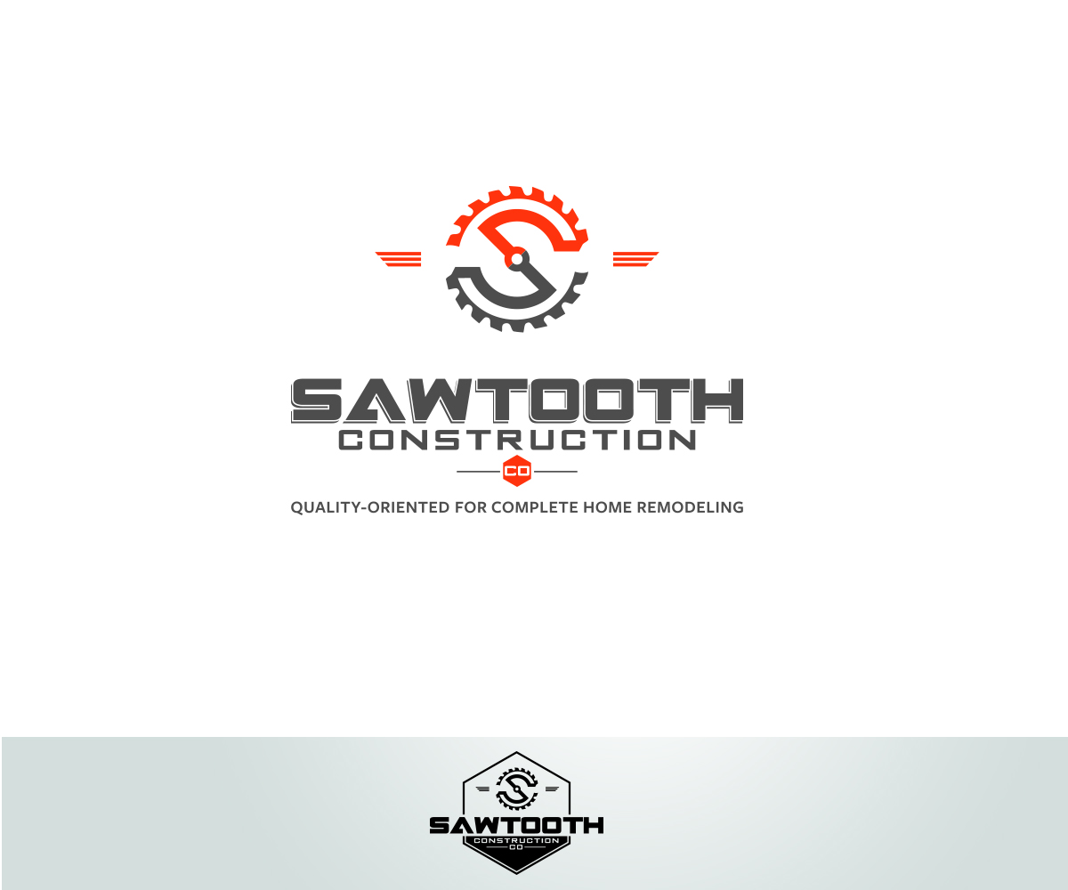 Logo Design by GenArt for Sawtooth Construction Co. | Design #6631220