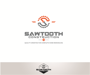 Logo Design by GenArt for Sawtooth Construction Co. | Design: #6631220