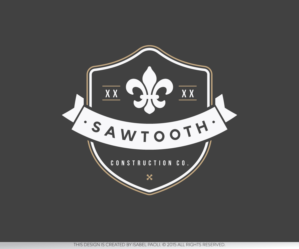 Logo Design by isabel paoli for Sawtooth Construction Co. | Design #6652826
