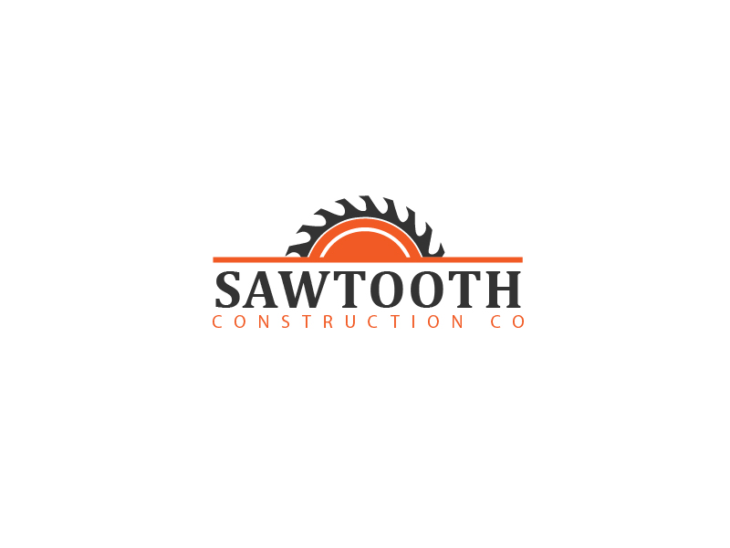 Logo Design by Colorflix™ for Sawtooth Construction Co. | Design #6632763