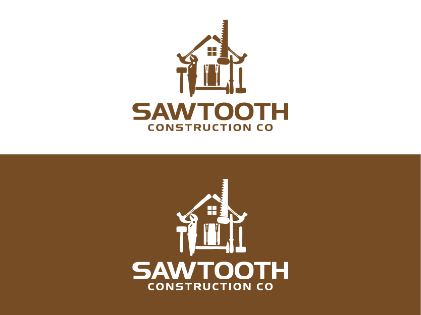 Diseño de Logo por Colorflix™ para Sawtooth Construction Co. | Diseño #6632769
