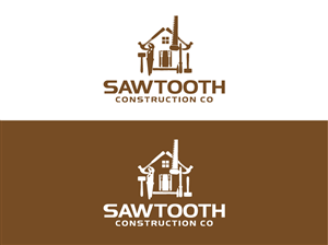Logo Design by Colorflix™ for Sawtooth Construction Co. | Design: #6632777