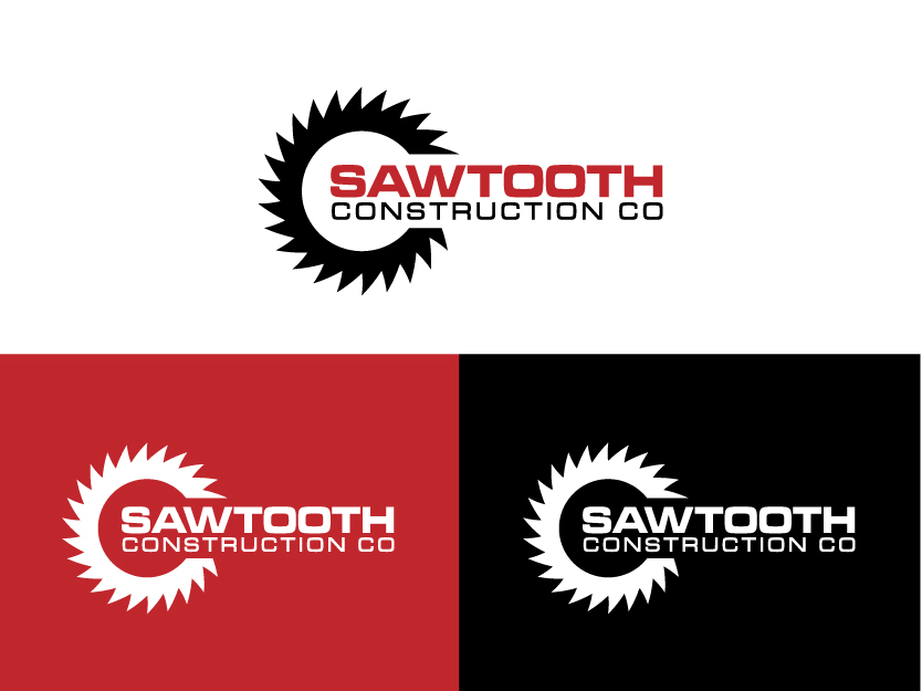 Logo Design by Colorflix™ for Sawtooth Construction Co. | Design #6632792