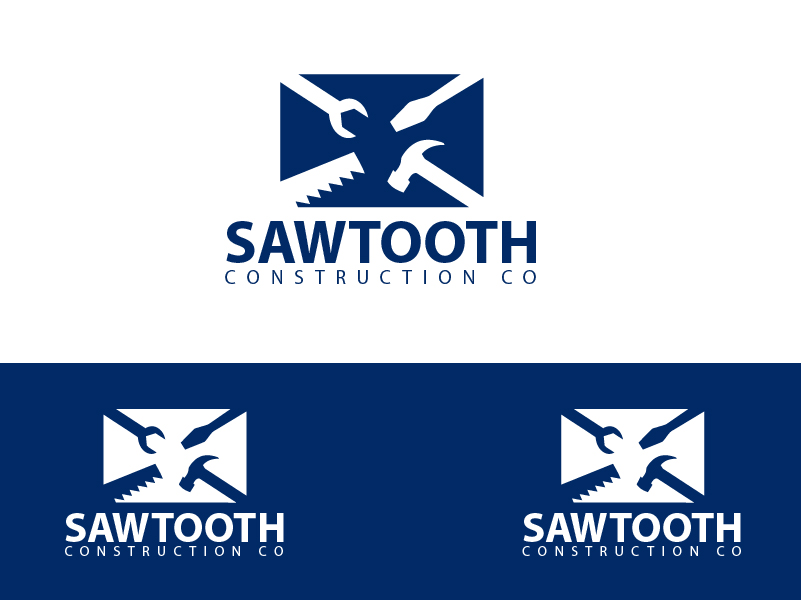 Logo Design by Colorflix™ for Sawtooth Construction Co. | Design #6632806