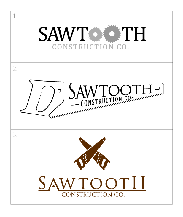Logo Design by Logicspider for Sawtooth Construction Co. | Design #6632816