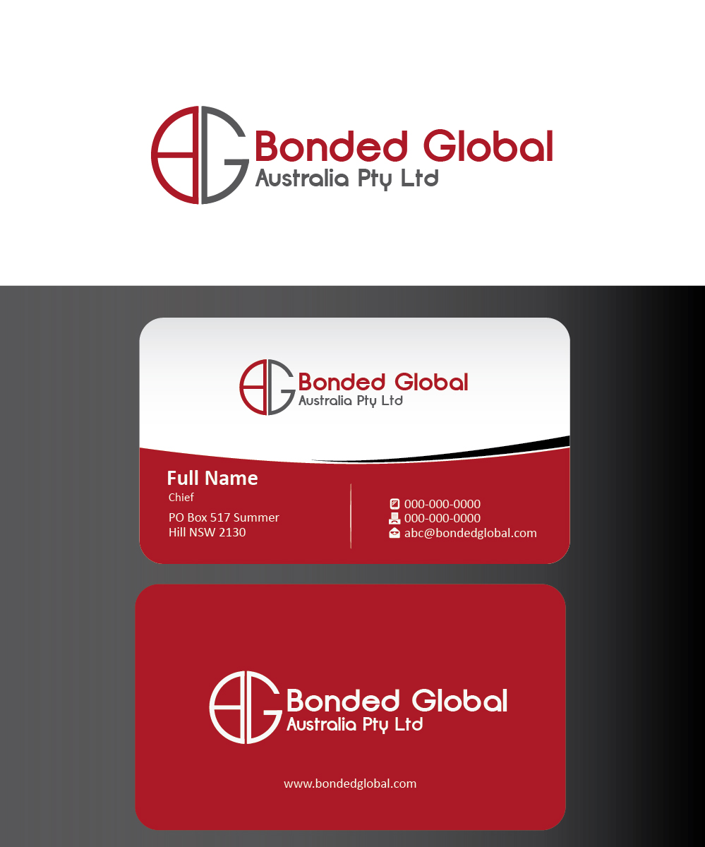 Stationery Design by joliau for Bonded Global | Design #6650979