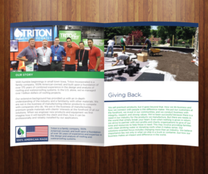Diseño de Brochure por Coco Creative Design para Triton Incorporated | Diseño: #6701918