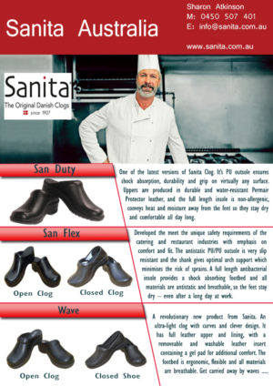 Flyer Design by Anh Phuong for Sanita Work Shoes | Design #6699479