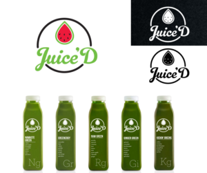 Juice'd                                                      -Our Slogan: LIVING LIFE RAW (not obligated to use the slogan) | Logo Design by Khoo
