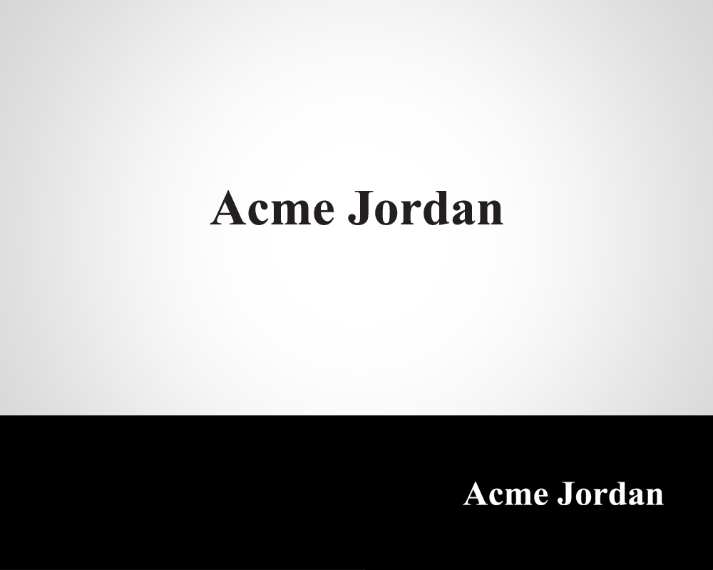 Logo Design by FAMous_Designs for Acme Jordan | Design #6653905