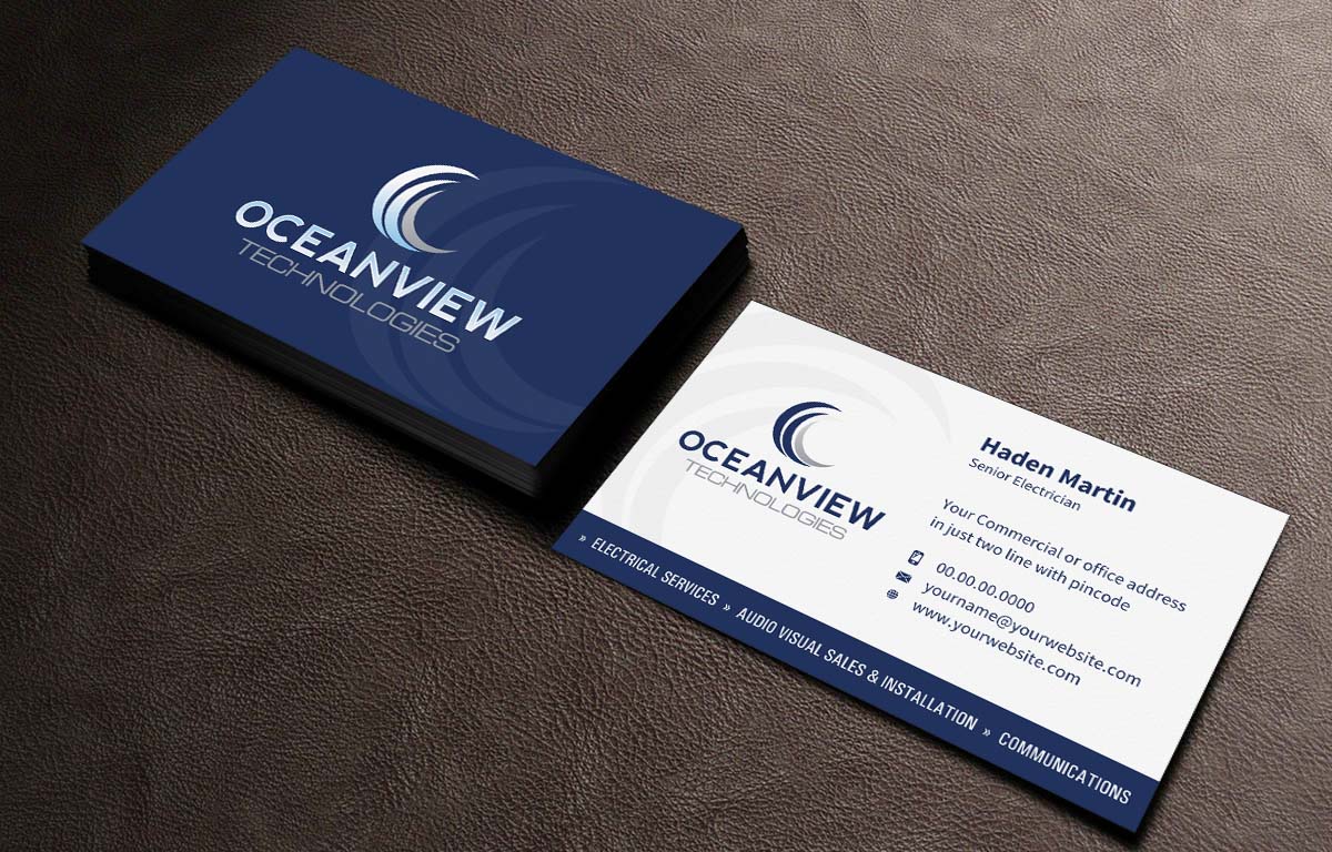 Business Card Design by INDIAN_Ashok for Oceanview Technologies | Design #6641375