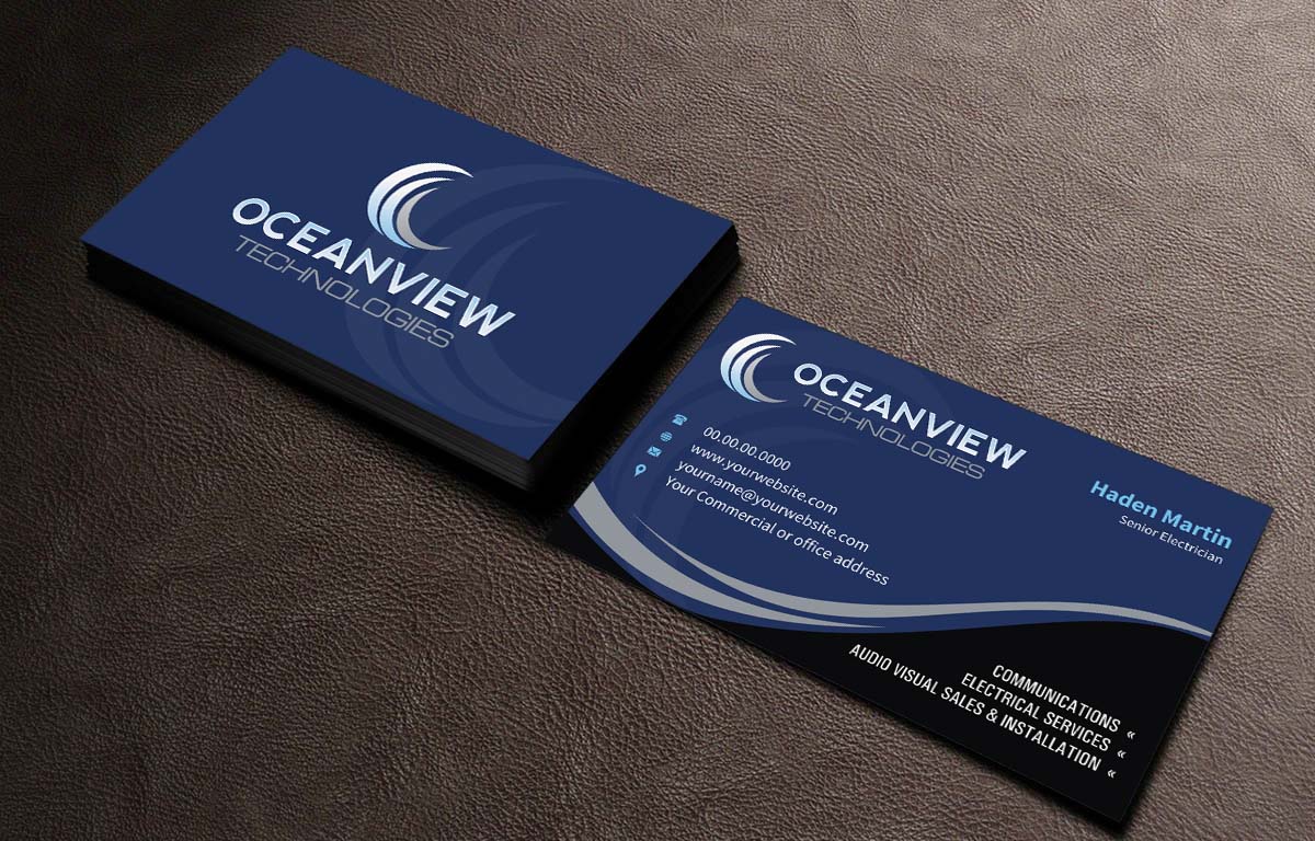 Business Card Design by INDIAN_Ashok for Oceanview Technologies | Design #6641377