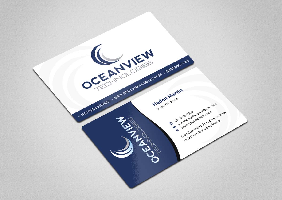 Business Card Design by INDIAN_Ashok for Oceanview Technologies | Design #6641378