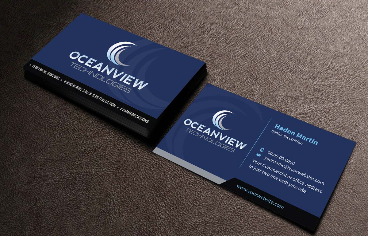 Business Card Design by INDIAN_Ashok for Oceanview Technologies | Design #6641382