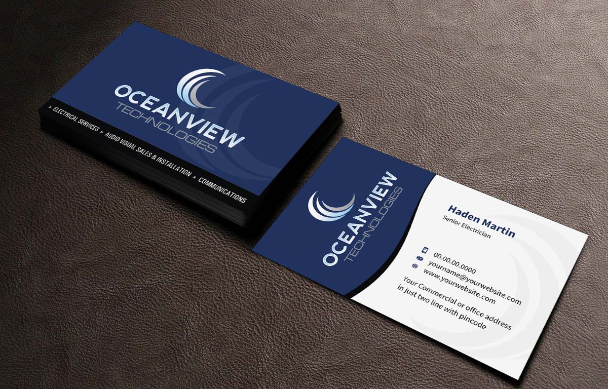 Visitenkarten-Design von INDIAN_Ashok für Oceanview Technologies | Design #6641384