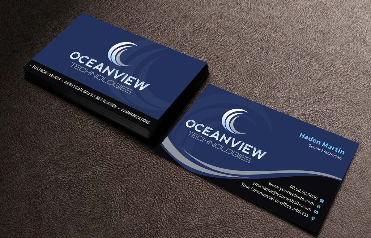 Business Card Design by INDIAN_Ashok for Oceanview Technologies | Design #6641386
