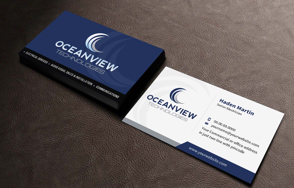 Business Card Design by INDIAN_Ashok for Oceanview Technologies | Design #6641387