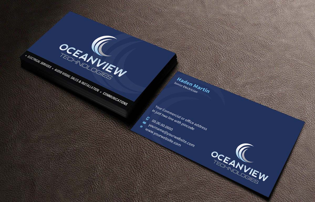 Business Card Design by INDIAN_Ashok for Oceanview Technologies | Design #6641388